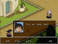 une photo d'Ã©cran de Dragon Ball Z Super Gokuden - Totsugeki-Hen sur Nintendo Super Nes